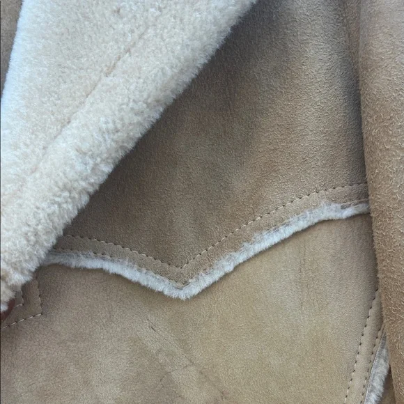 Vintage Sawyer of Napa Men's Tan Shearling Jacket Size 38 - Picture 5 of 16